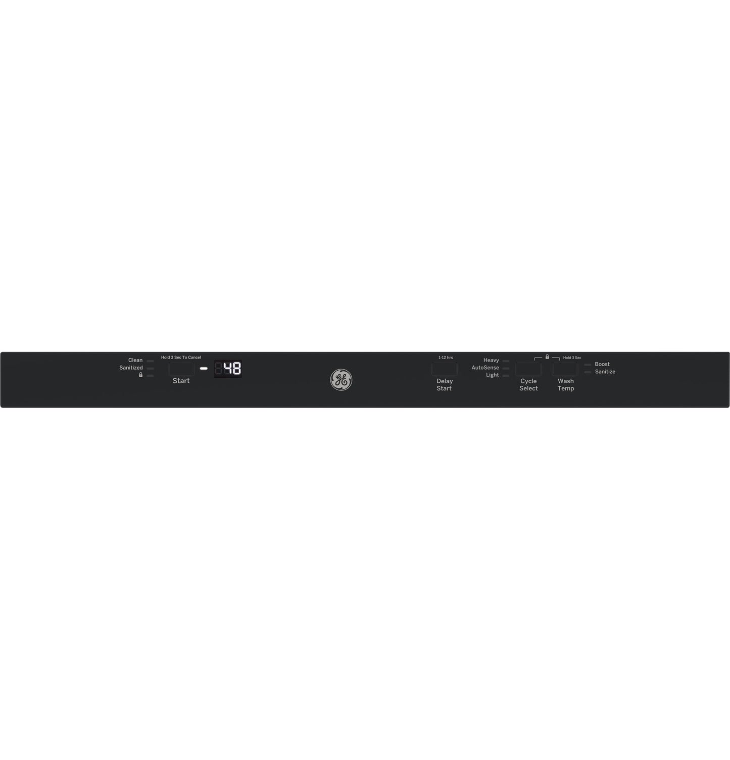 Dishwasher control panel with digital timer, cycle select buttons, and LED indicators from Kitchen & Kitchenware collections