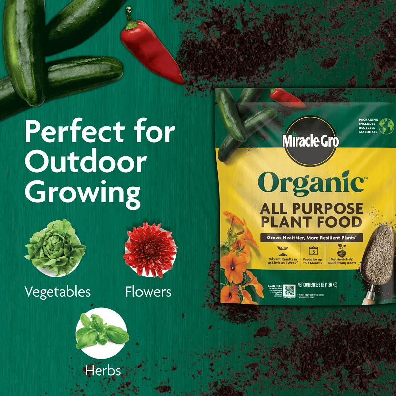 Miracle-Gro 3 Lb. 5-2-2 Granules Organic Plant Food