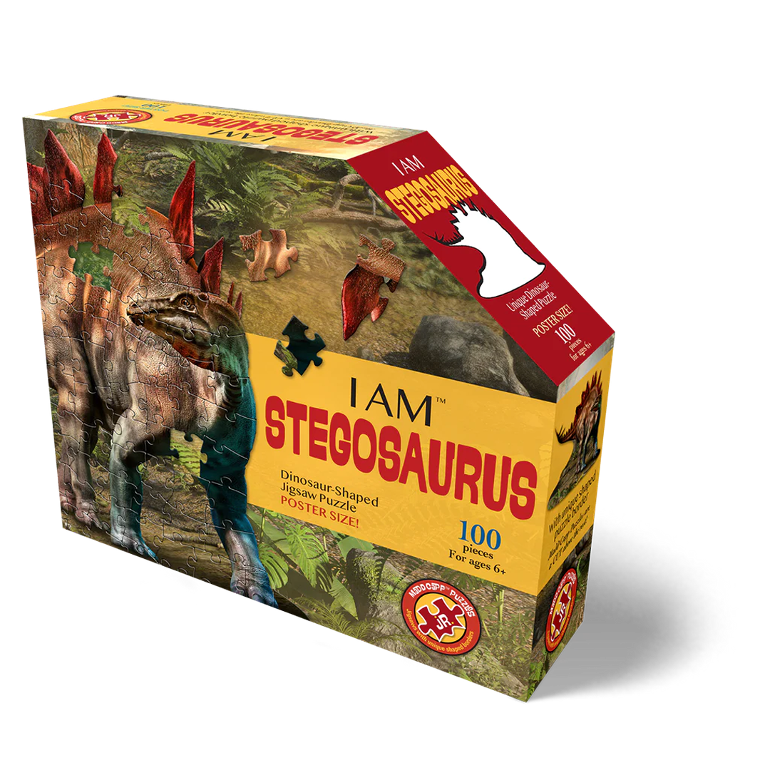 Boxed dinosaur-shaped jigsaw puzzle with 100 pieces in Toys & Games and Puzzles collections under $50