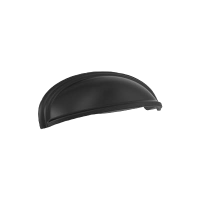 Black bronze cabinet cup pull with comfort grip for furniture and cabinetry hardware under $50 home improvement accessory