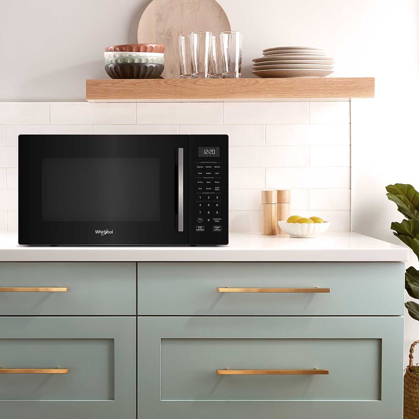 1.0 cu. ft. Black All-In-One Multifunctional Countertop Microwave With Air Fry - 900 watt