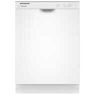 White built-in dishwasher with midnight interior shown in a modern kitchen appliances and dishwashers collection