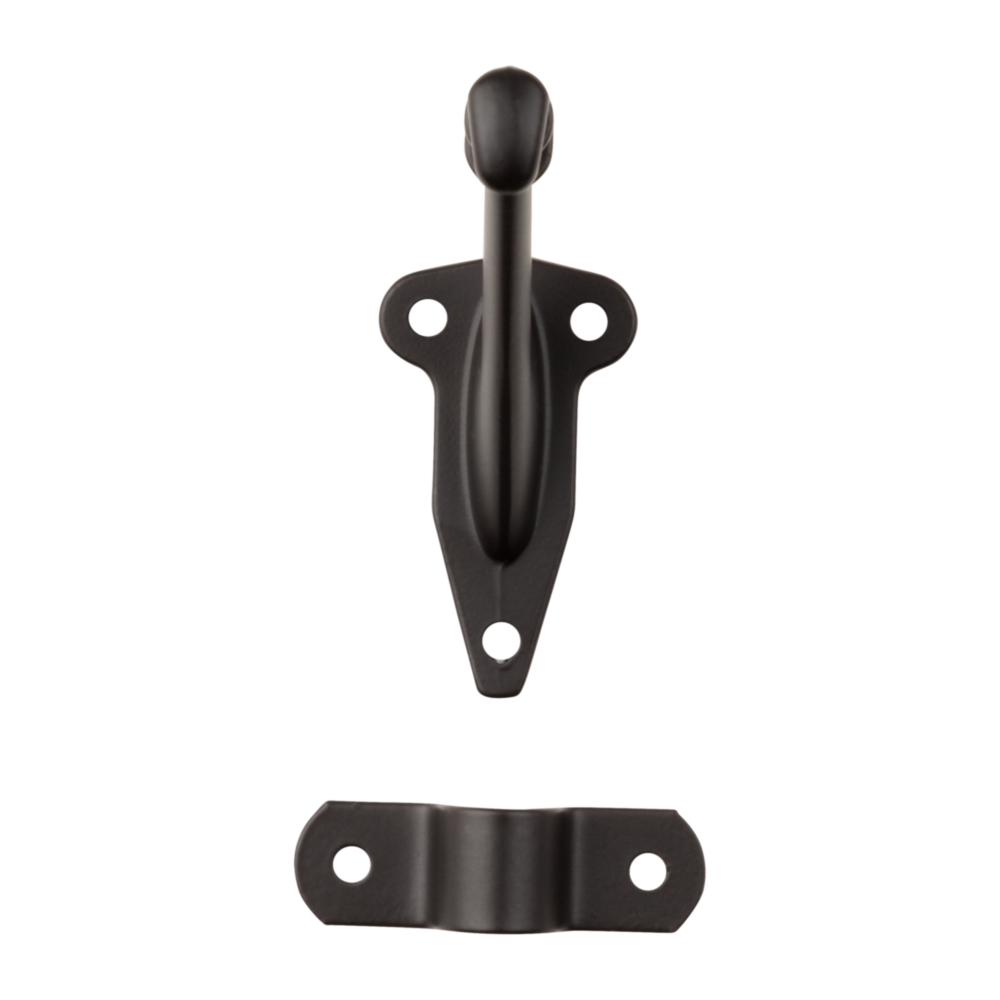 Oil rubbed bronze aluminum handrail bracket with mounting holes for stair support in shelving brackets and home improvement collections