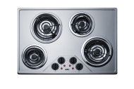 29" Wide 230V 4-Burner Coil Cooktop