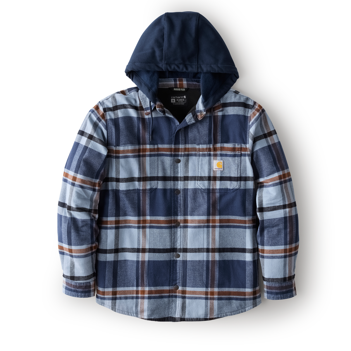 Carhartt Hamilton Relaxed Plaid Shirt Jac - Navy, 3XL