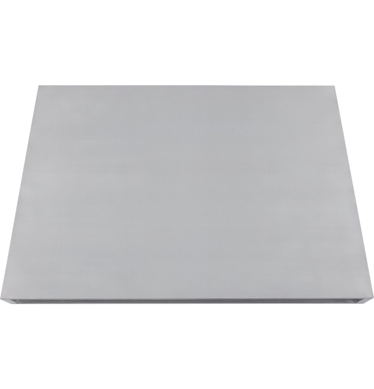 Stainless steel custom hood panel designed for range hoods in kitchen appliances and home improvement collections