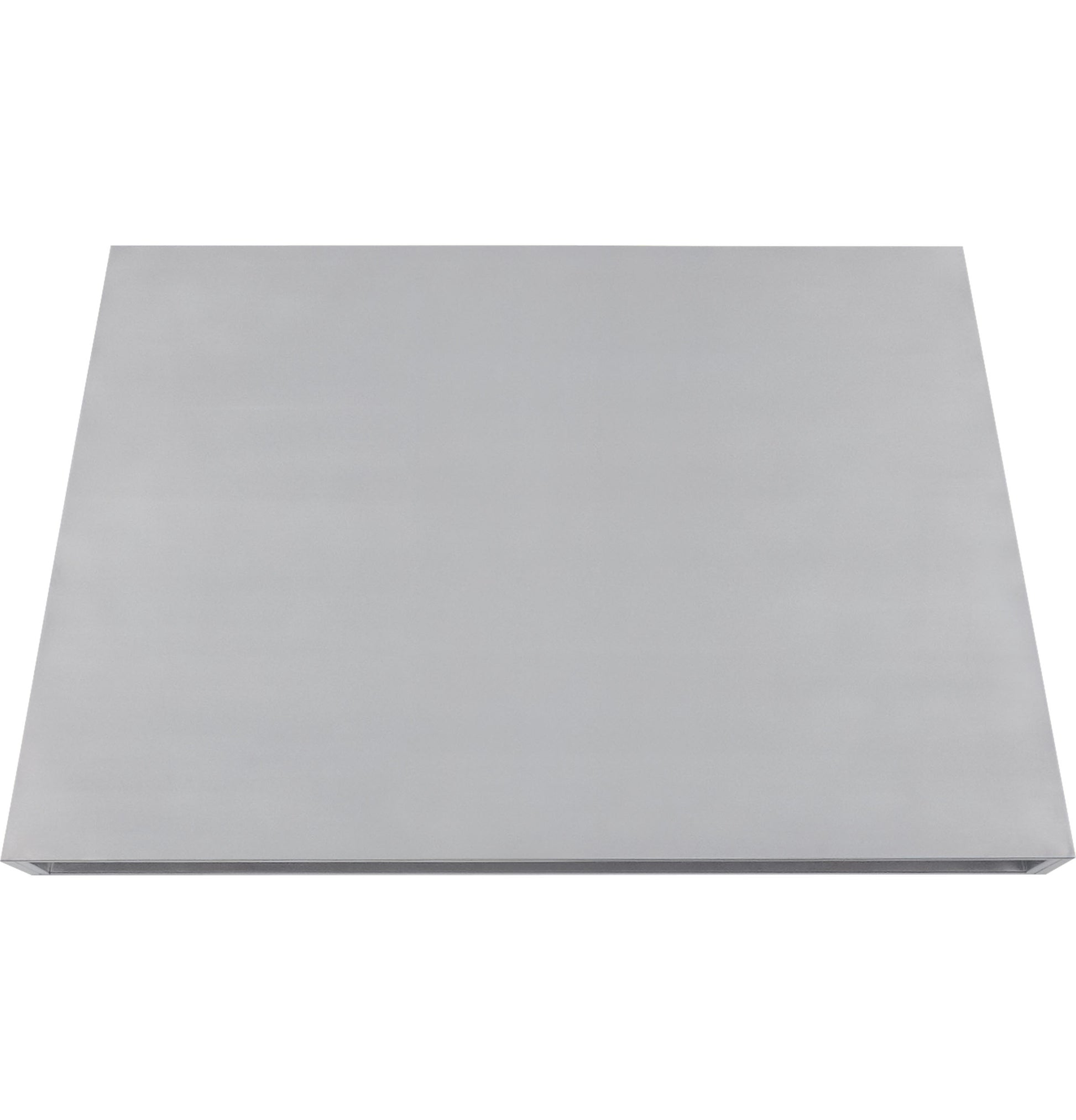 Stainless steel custom hood panel designed for range hoods in kitchen appliances and home improvement collections