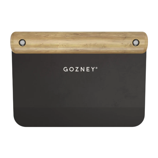 Black dough cutter with wooden handle and Gozney logo, part of grilling tools and outdoor living under $50 collections