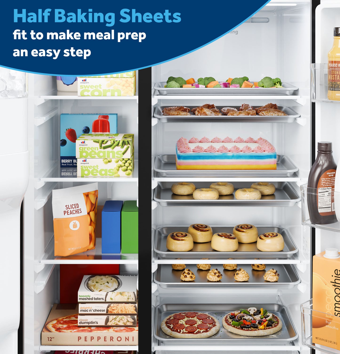 GE® 23.6 Cu. Ft. Counter-Depth Side-By-Side Refrigerator with Extra Tall Dispenser and In-Door Icemaker