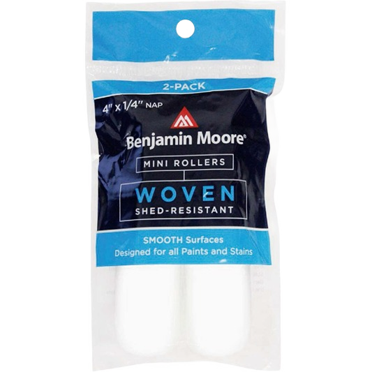 Two-pack of woven mini roller covers with 1/4-inch nap for smooth surfaces in paint and supplies under $50 collection