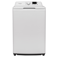 White top load washing machine with agitator and digital control panel in Top Load Washers and Appliances collections
