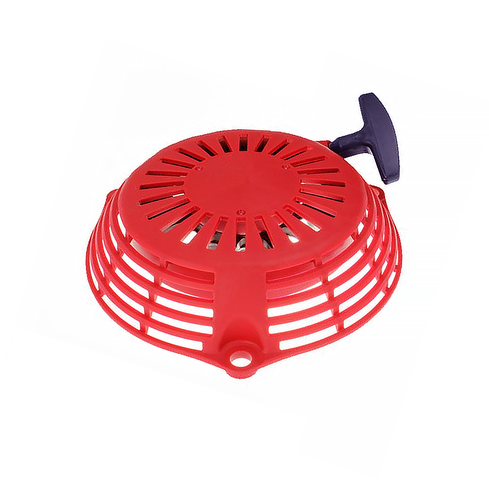 Red recoil starter assembly with black handle for Honda lawn mower engines in Parts & Lubricants collection under $50