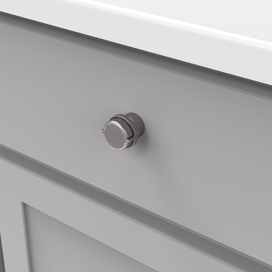 Industrial style black nickel pipeline knob for cabinet and furniture hardware in home improvement collections under $50