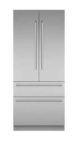 Built-in stainless steel French door bottom freezer refrigerator from Thermador in appliances and kitchenware collection