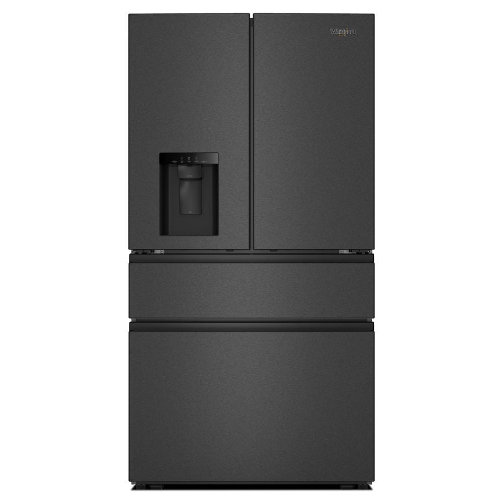 Black French door refrigerator with water dispenser and flexible temperature drawer in Refrigerators and Appliances collections