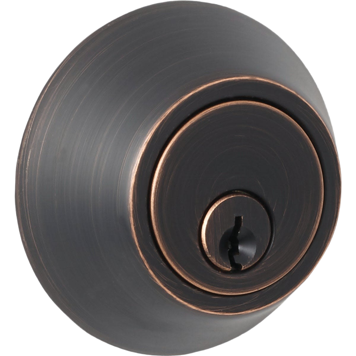 Oil rubbed bronze single cylinder deadbolt lock for door hardware and home improvement projects under $50