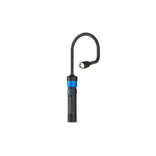 Flexible-neck LED light with quick connect base for versatile hands-free illumination in woodworking and home tools collections