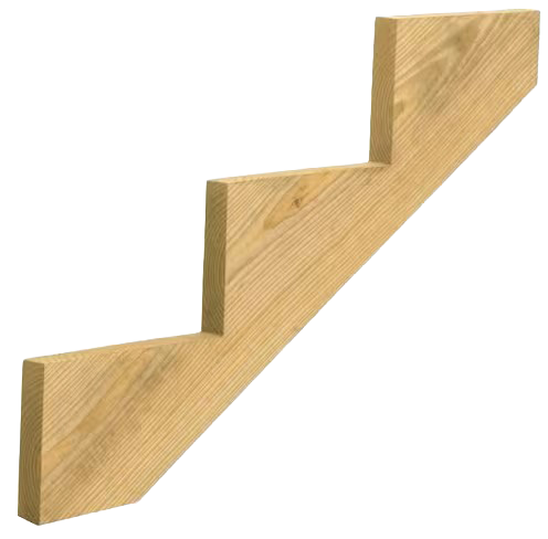Kitzmans 2 in. x 10 in. 3-Step Pre-Cut Stair Riser