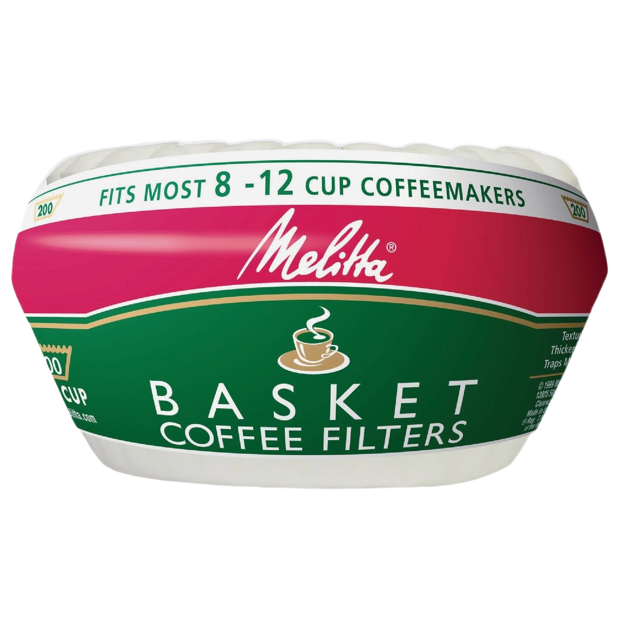 Pack of textured paper basket coffee filters fits most 8 to 12 cup coffeemakers for kitchenware under $25 collections