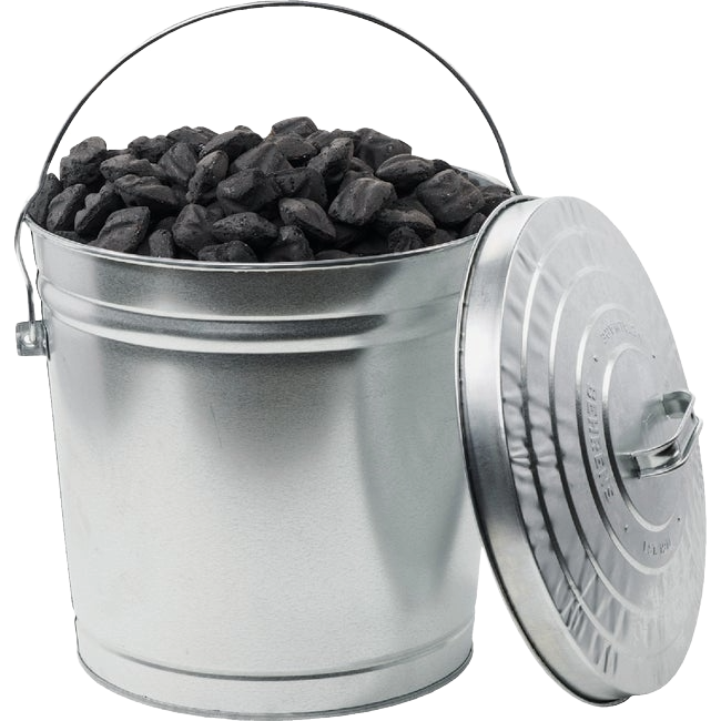 Behrens 10 Gal. Galvanized Locking Lid Trash Can with Lid