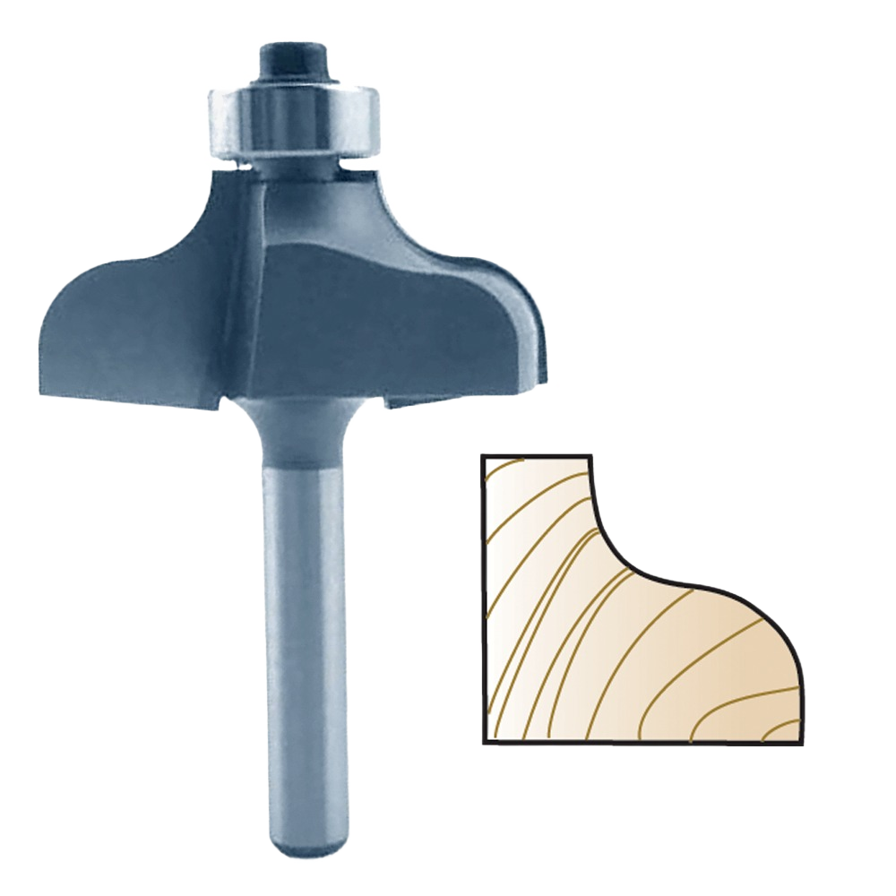 Carbide-tipped ogee router bit for decorative edging in woodworking and power tool accessories under $100 collection