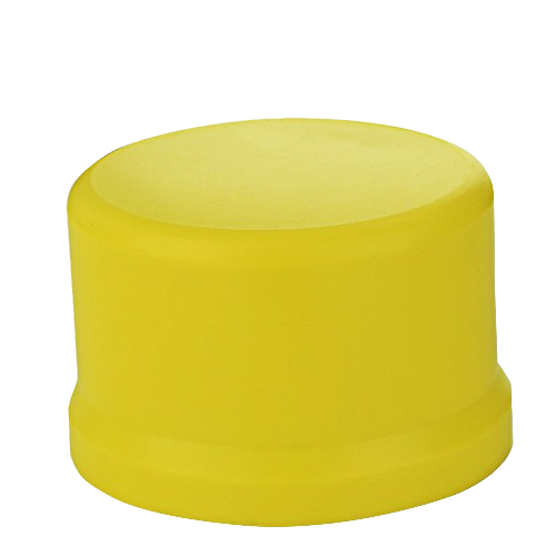 Yellow plastic front wheel bearing cap designed for automotive and John Deere parts and lubricants collections under $25