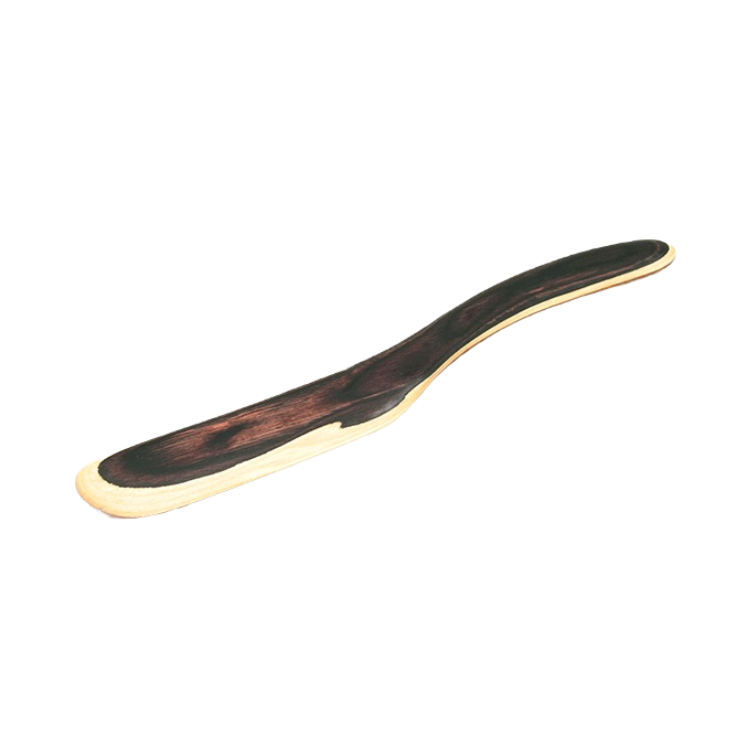 Dark and light layered pakka wood mini spreader with smooth finish for kitchen and home use