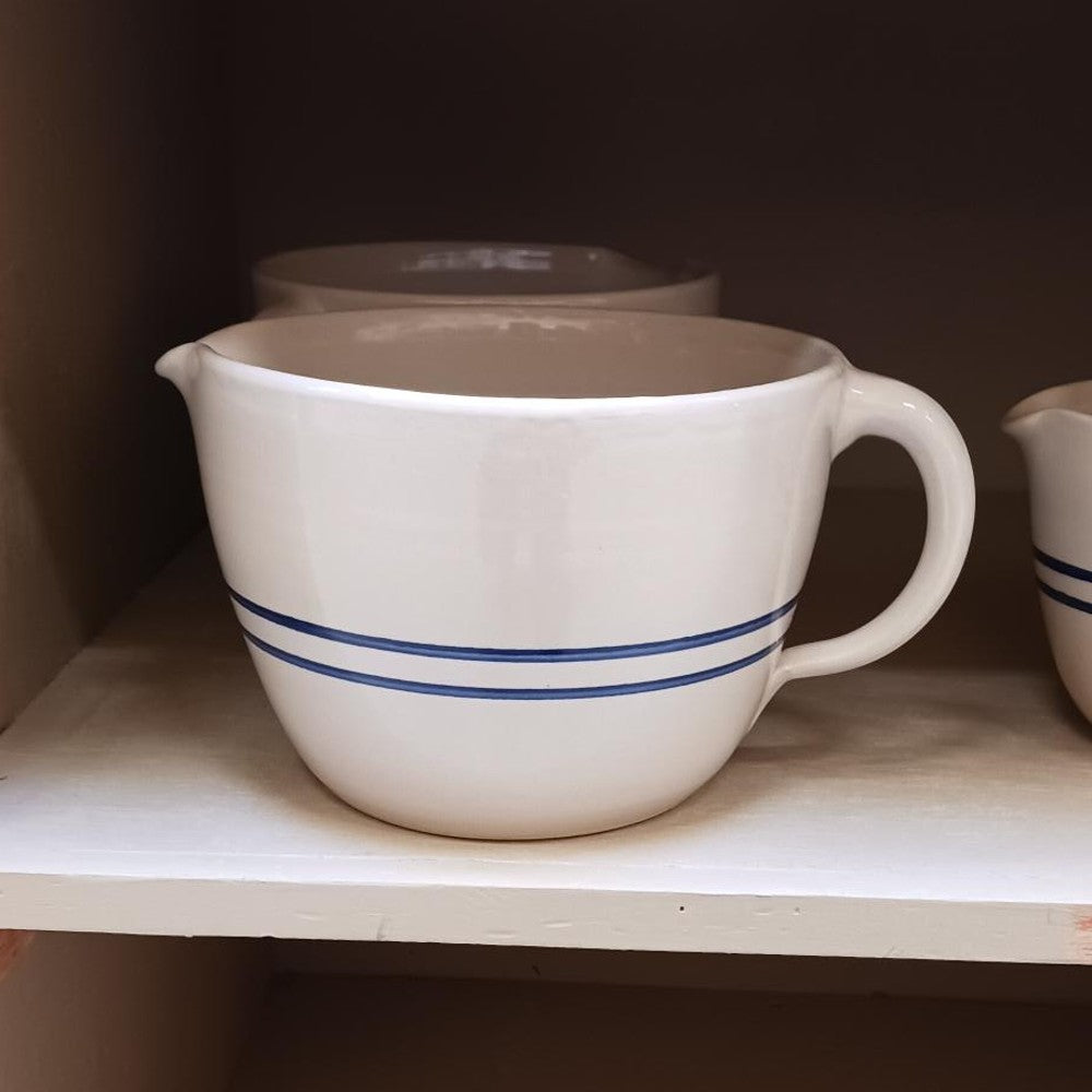 Heritage Blue Stripe Stoneware Batter Bowls