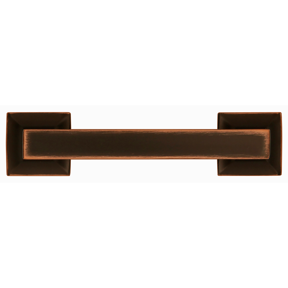 Oil-rubbed bronze cabinet pull with highlighted edges for furniture hardware and home improvement collections under $50