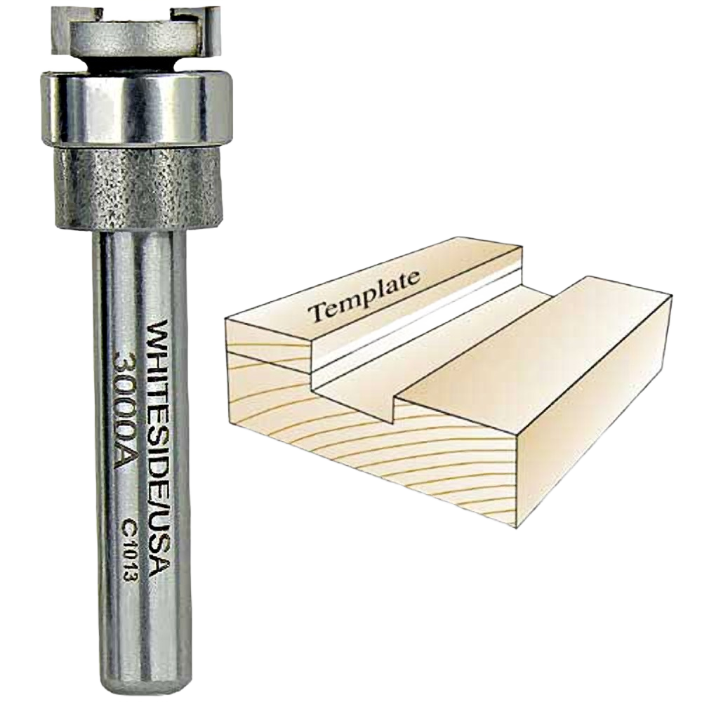 Carbide-tipped dado clean out bit for precise bottom squaring in woodworking and power tool accessories under $50