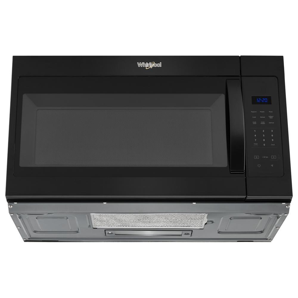 Black Whirlpool microwave hood combination with electronic touch controls in Microwaves at Hartville Hardware