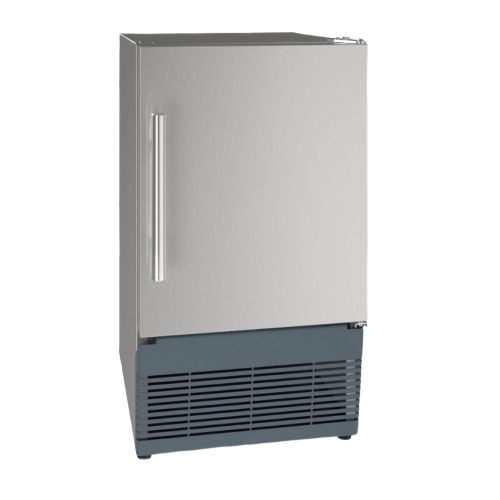 15-inch stainless steel ice machine with reversible hinge and vented base in kitchen appliances and refrigerators collection