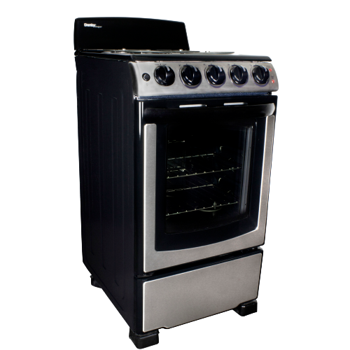 20" Electric Range, Coil Elements,Glass Door Window,Push & Turn Knobs