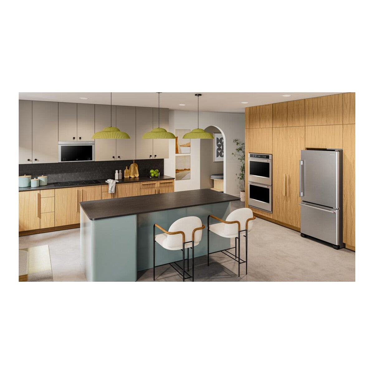 19 Cu. Ft. 30-Inch Bottom Mount Refrigerator with Right Door Swing in PrintShield® Stainless Steel