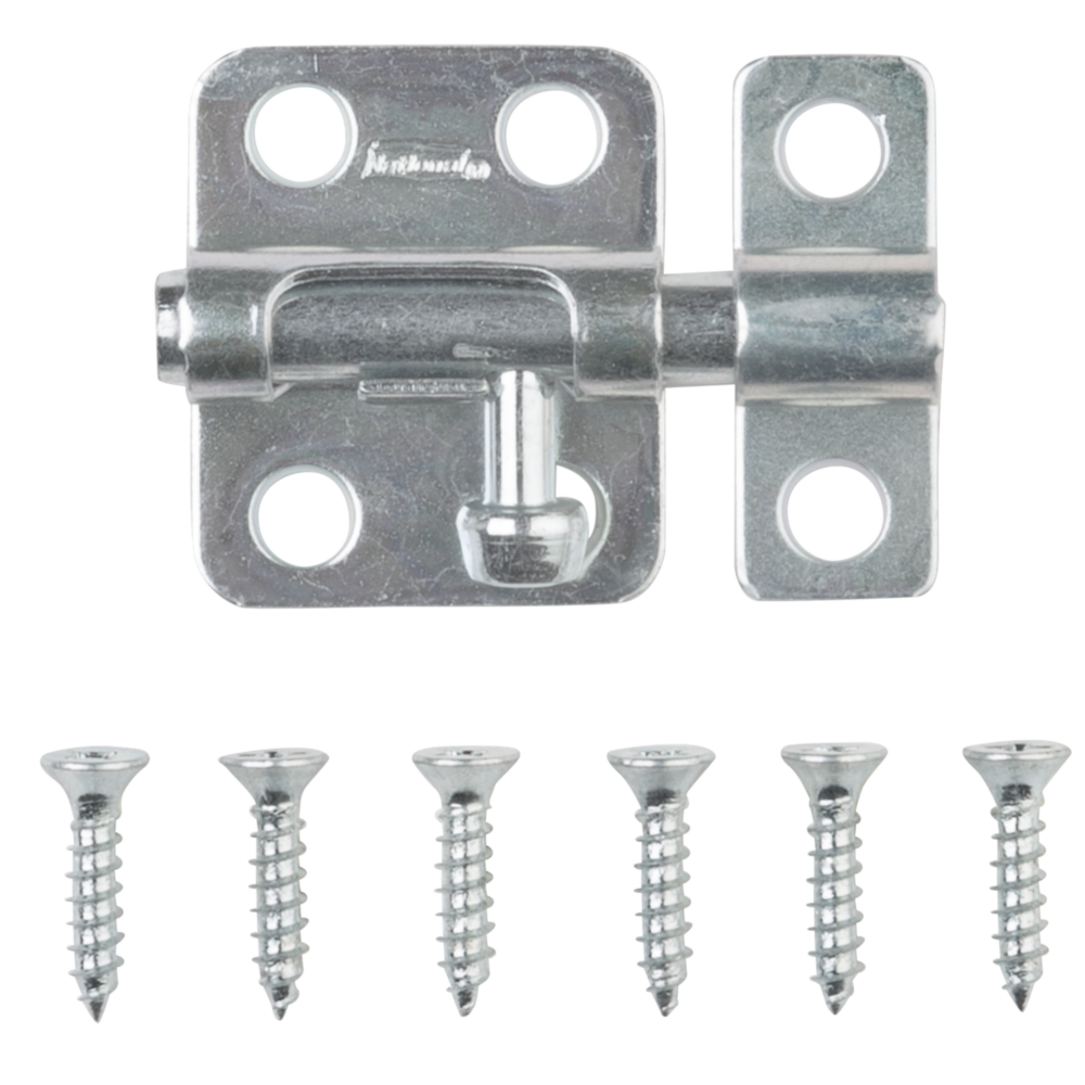 2-inch zinc cellar window barrel bolt with mounting screws for door accessories, hardware, and home improvement under $50 collection