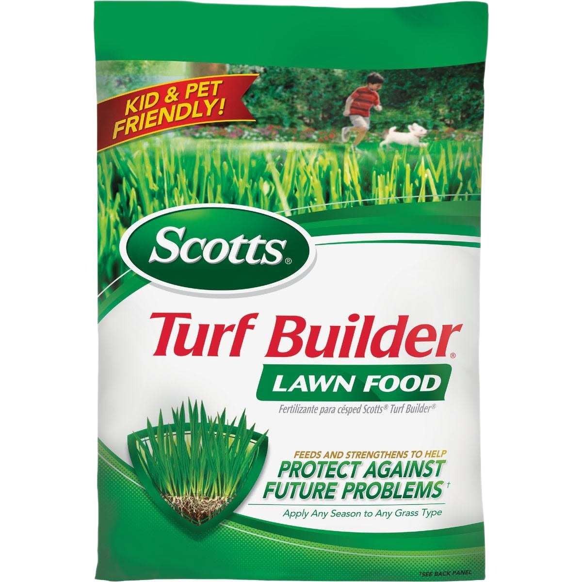 12.5 lbs. bag of Scotts Turf Builder lawn food for plant fertilizer and lawn care in garden maintenance