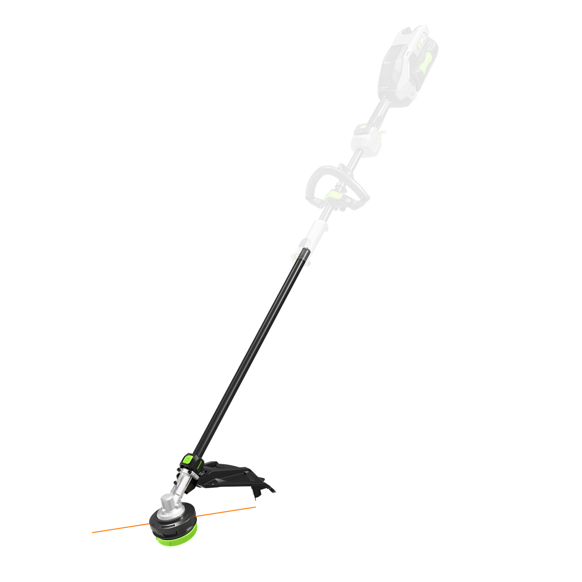16" carbon fiber shaft string trimmer attachment with POWERLOAD for efficient yard work in power tool accessories collections