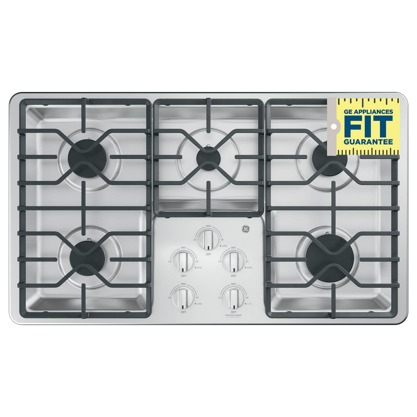 GE® 36" Built-In Gas Cooktop with Dishwasher-Safe Grates