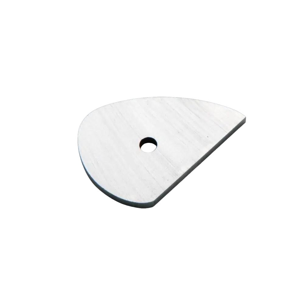 High Speed Steel tear drop scraper tip with center hole for Robert Sorby woodworking tools and home improvement projects