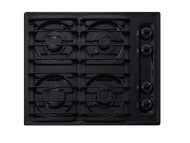 24" Wide 4-Burner Gas Cooktop
