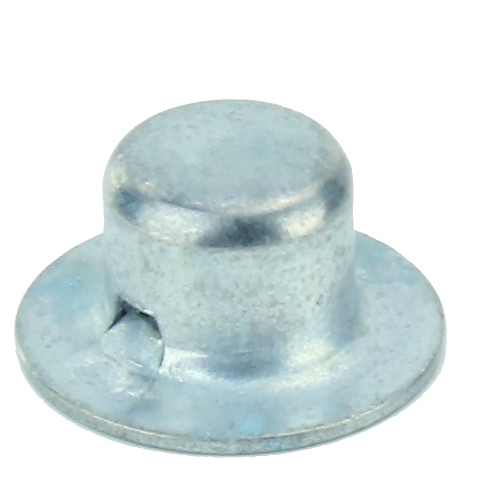 Silver metal nut with flange designed for John Deere parts in hardware and parts & lubricants collections