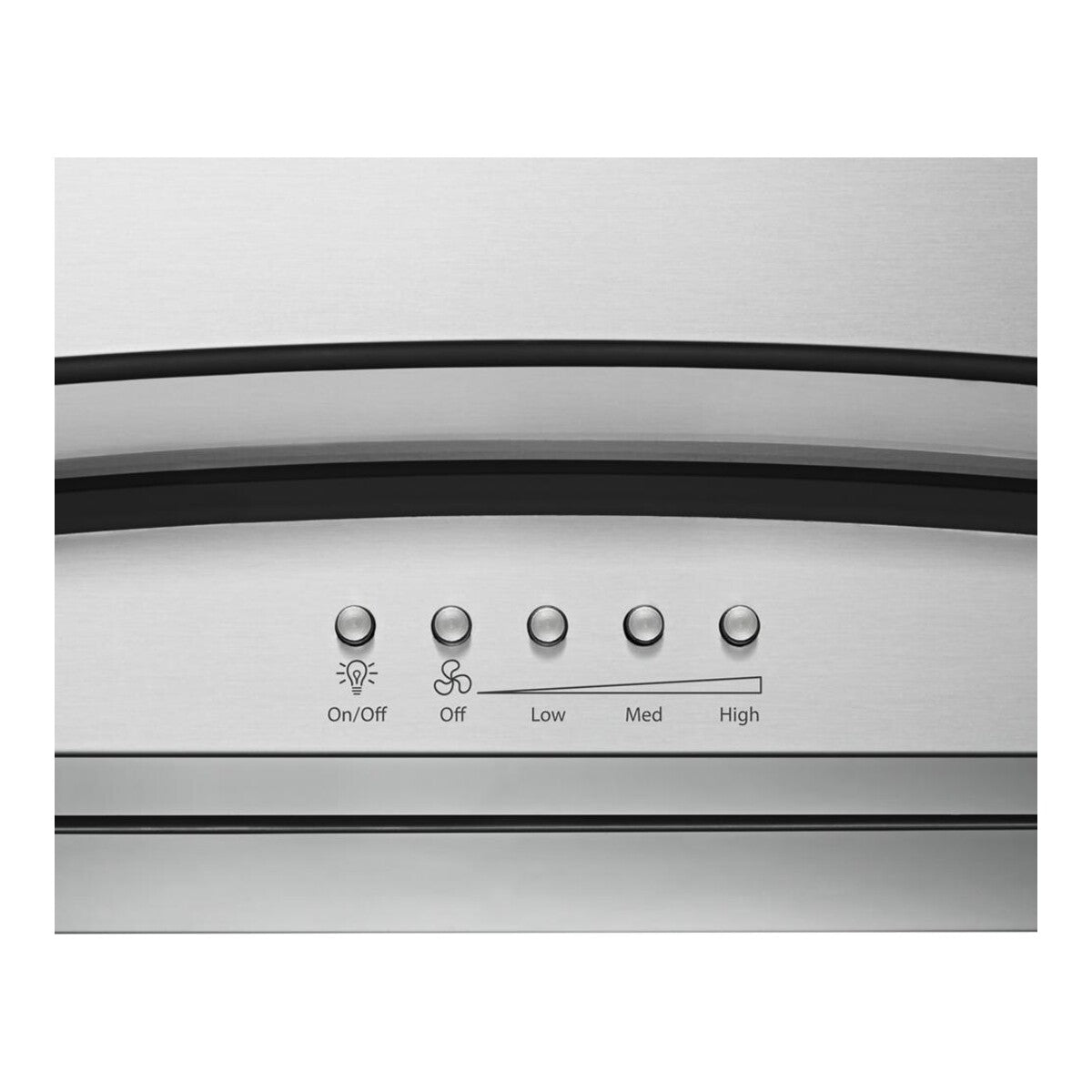 36" Modern Glass Island Mount Range Hood