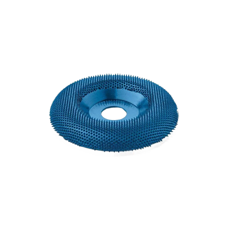Blue coarse dish wheel with aggressive teeth for woodworking and shaping in tools and home improvement collections under $100