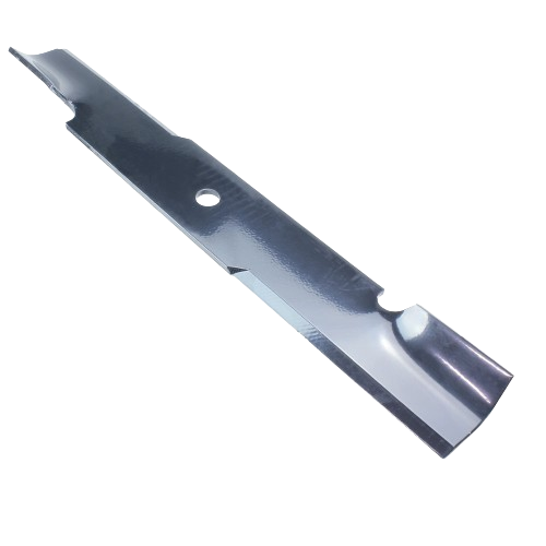 Durable steel mower blade with center hole for John Deere cutting parts in automotive and mechanic tools collections