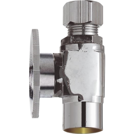 Do it Best 1/2" Sweat x 3/8" Compression Quarter Turn Straight Valve