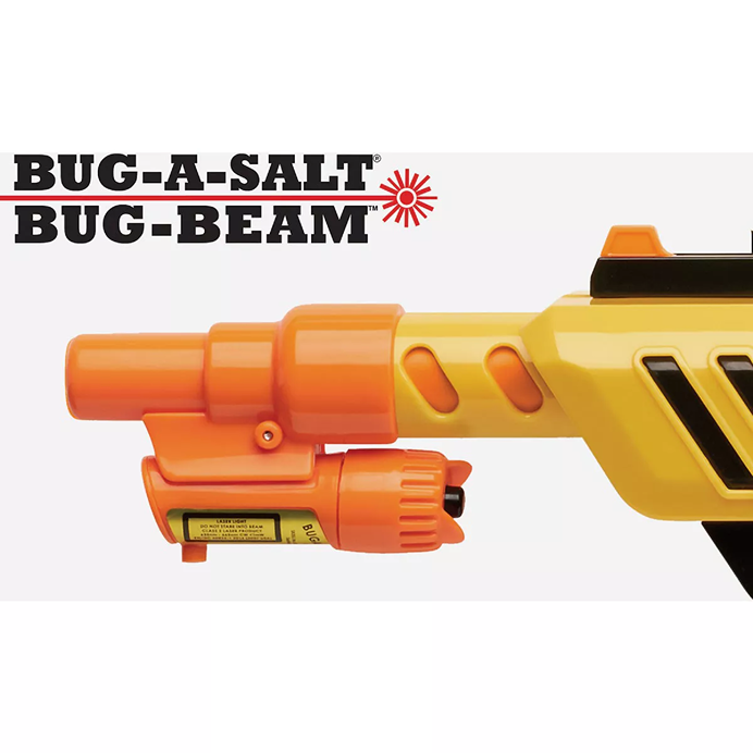 Yellow and orange plastic adapter with red laser beam for insect and pest control tools in lawn and garden collections under $50