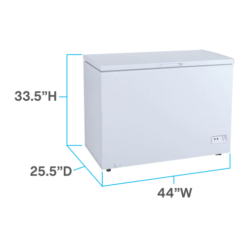 white chest freezer with lid, temperature control, and compact design from freezers and chest freezers collection