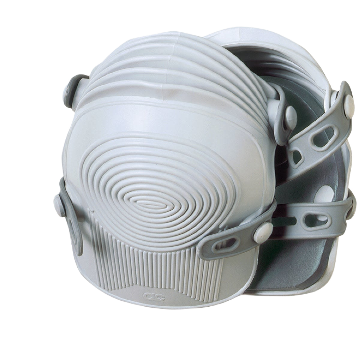 Pair of gray cushioned non-skid kneepads with adjustable straps, designed for comfort and protection in safety, hardware, and PPE collections.