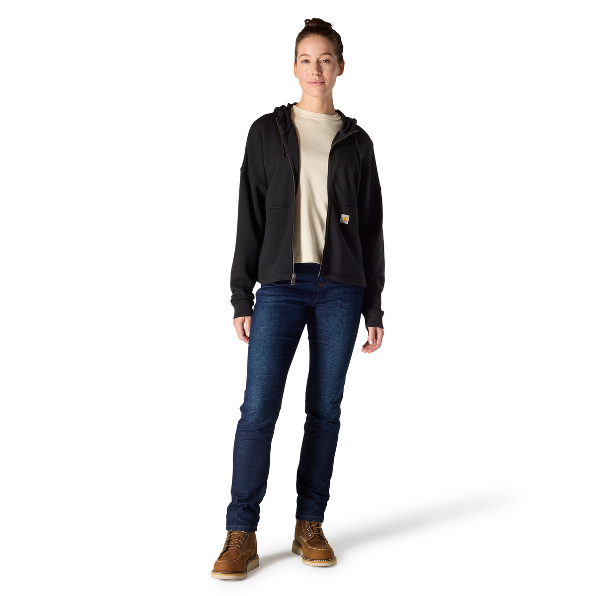 Carhartt Women's TENCEL Fiber Series Loose Fit Full-Zip Sweatshirt