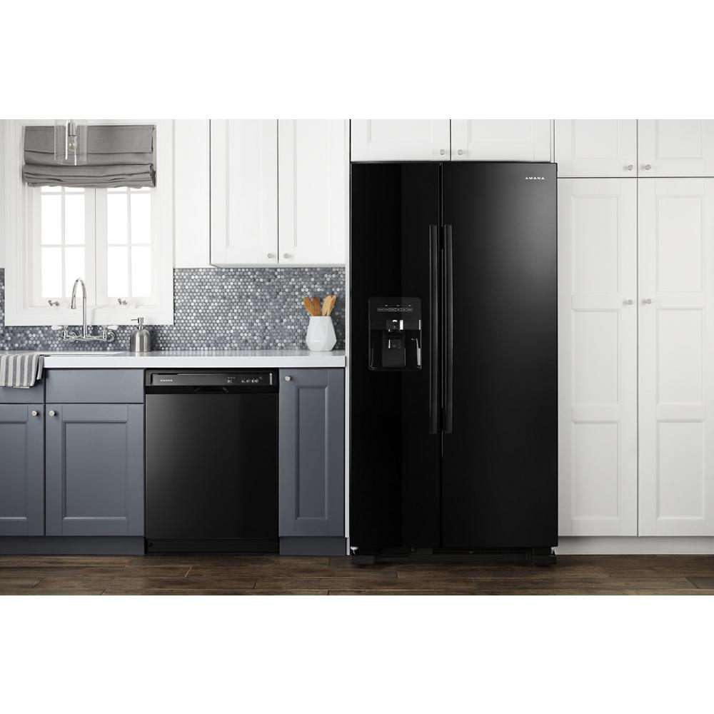 36-inch Wide Side-by-Side Refrigerator with Dual Pad External Ice and Water Dispenser - 25 Cu. Ft.